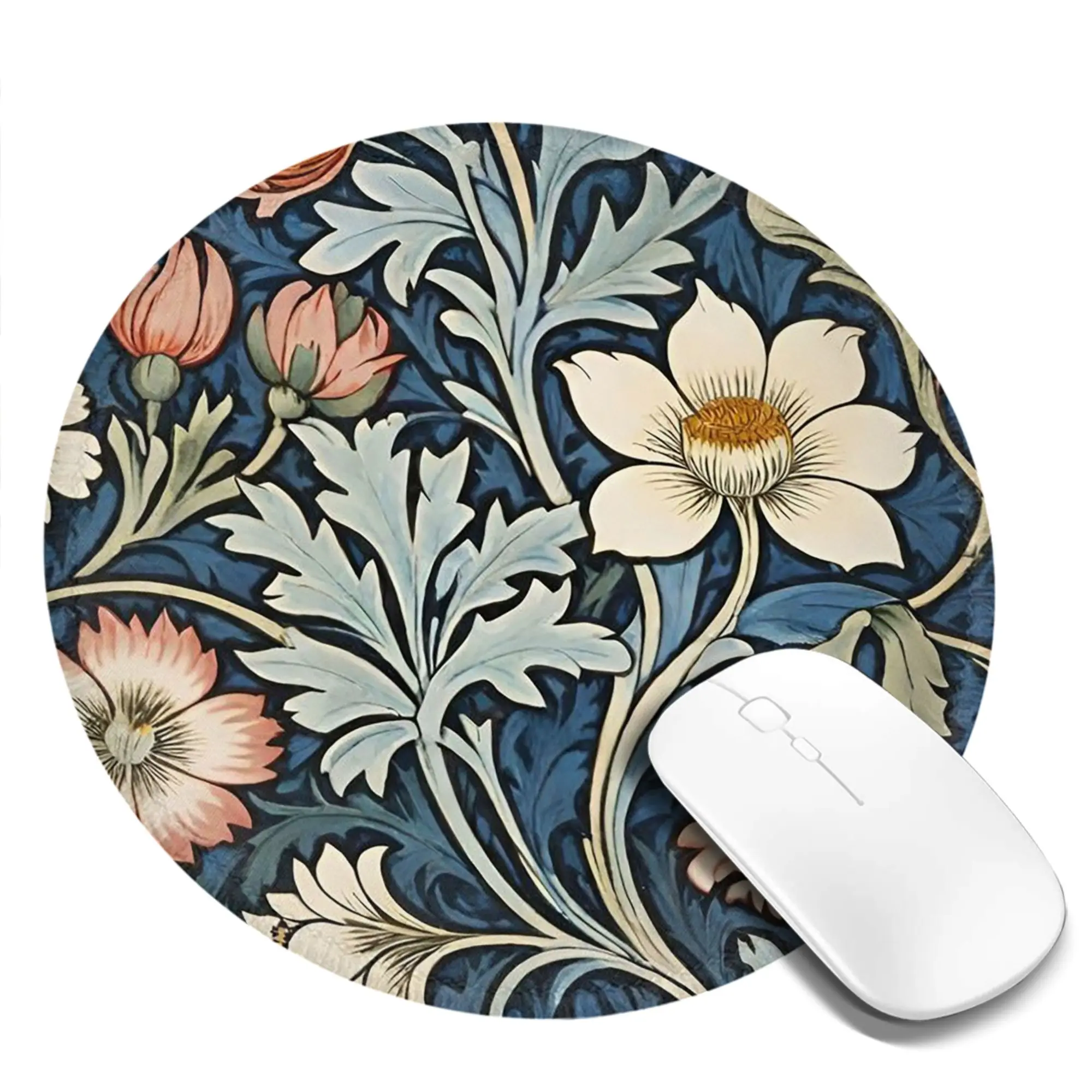 Framed William Morris Botanical Bliss Mouse Pad Computer Keyboard Mouse Mat Gamer Laptop Desk Mat Office Accessories Table Mats
