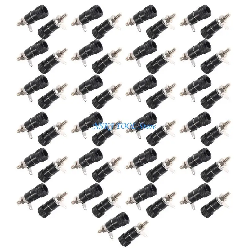 

L8RC 50Pcs Amplifier Speakers Binding Posts Terminals 4mm Banana Plug Socket