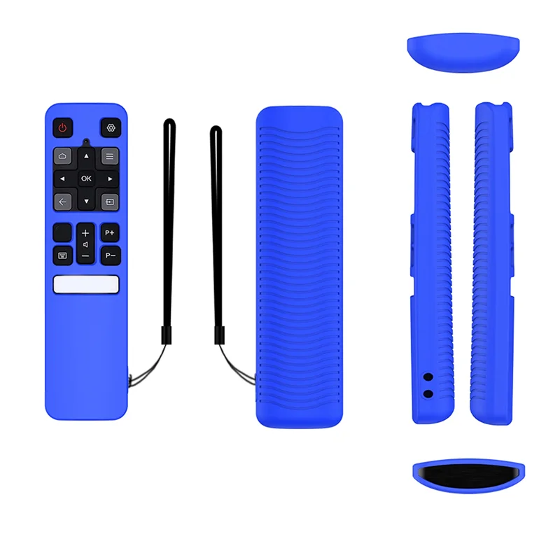 Funda protectora para mando a distancia de Tv, carcasa de repuesto para mando a distancia RC802V FMR1 FNR1 Tv 4K, color azul oscuro