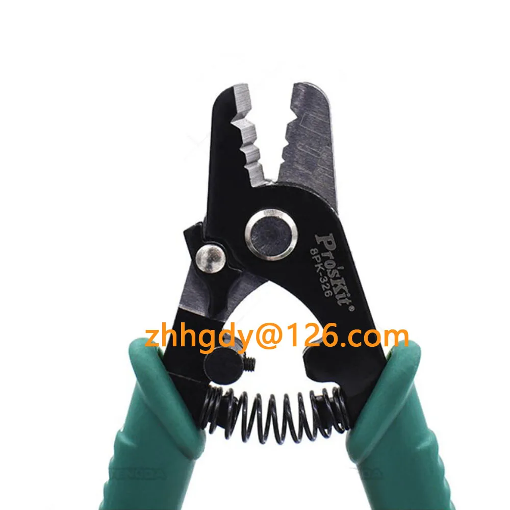 Proskit 8PK-326 fiber stripping pliers three-mouthed Miller pliers double-mouthed stripping coating stripping pliers