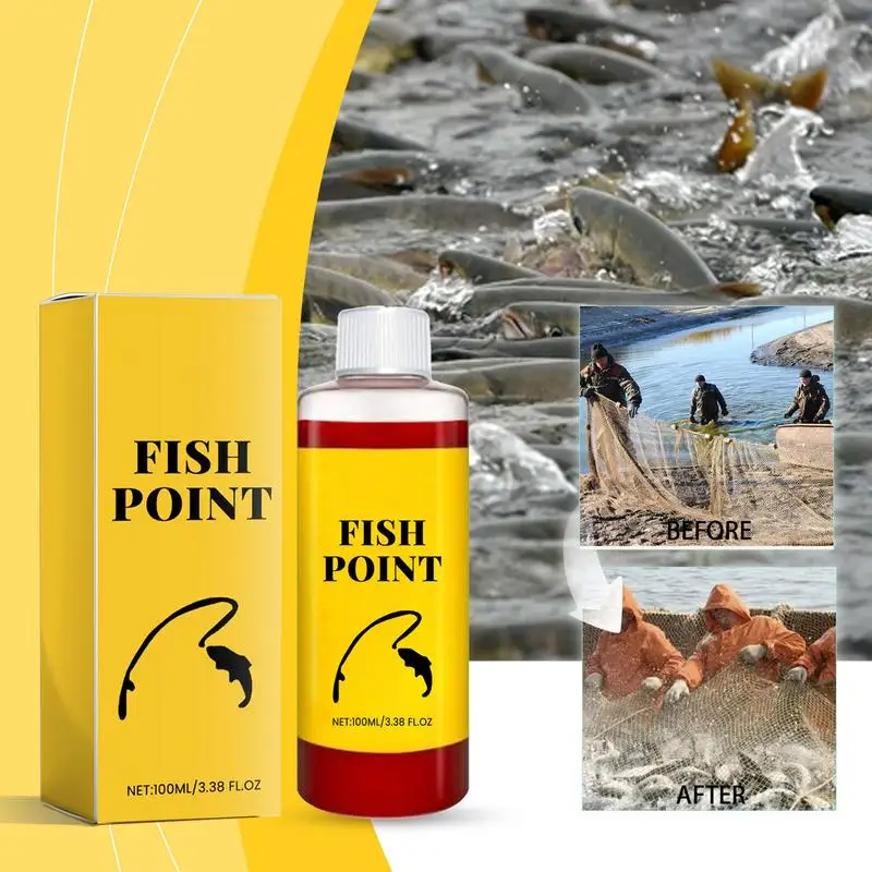 Bait Fish Additive Powerful 100ml Bait Attractant Scent Bait Fish Attractant Liquid Red Worm Attractant Enhancer Smell Lure