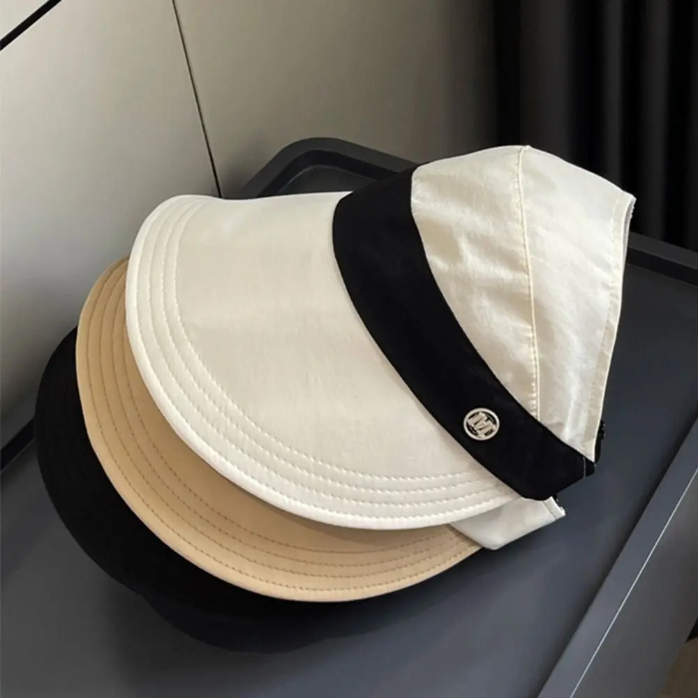 Foldable Fisherman Hat Fashion Anti UV Wide Brim Sun Cap Adjustable Bucket Hat Woman