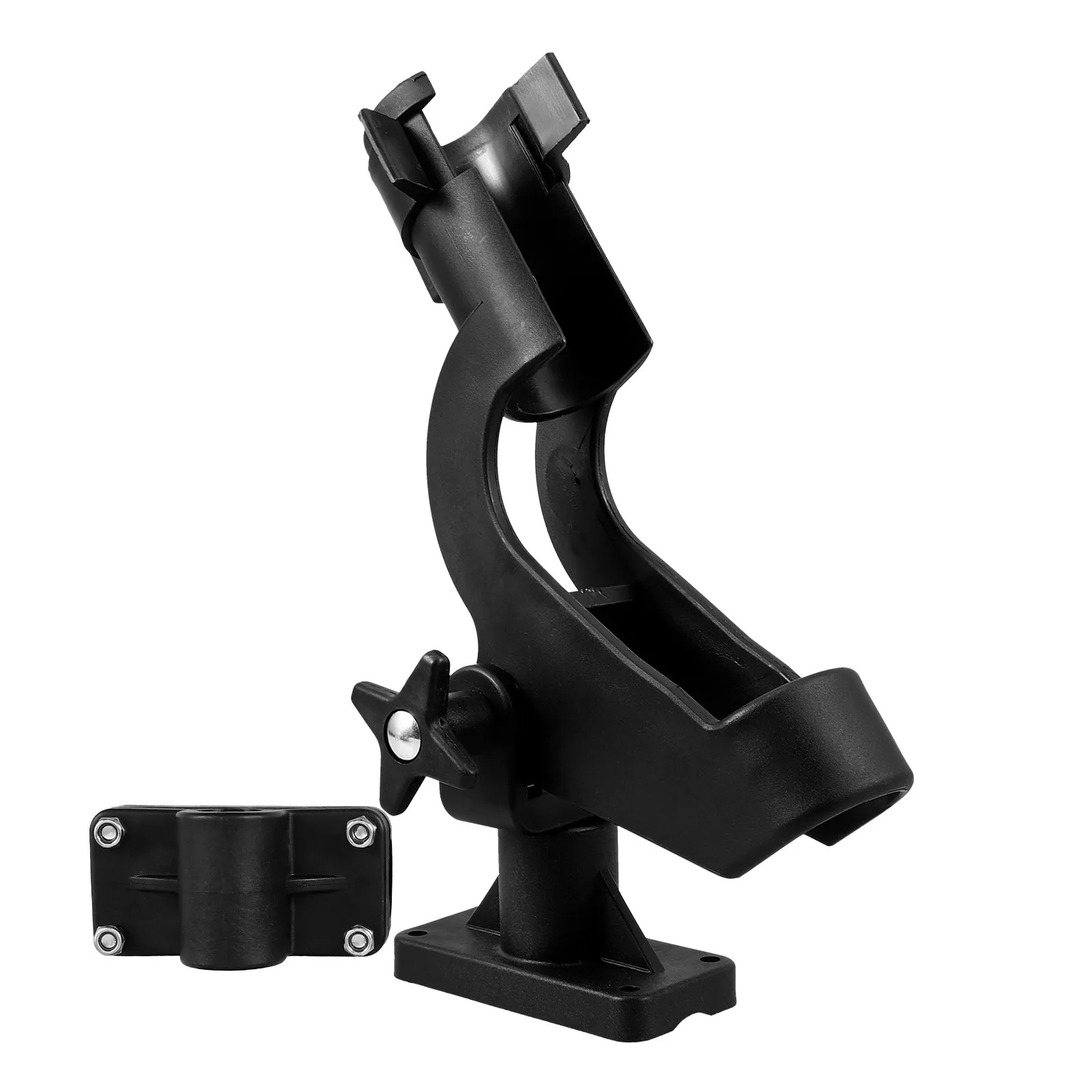 

Регулируемый держатель для удочки для каяка, яхты, лодки, из прочного пластика, компактный, с регулируемым углом наклона, крепление для удочки