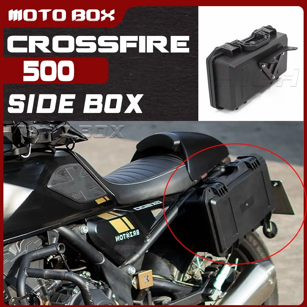 

For BRIXTON CROSSFIRE 500 modified hard-shell black side box for GK500