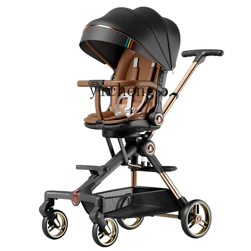 

Tqh High Landscape Walk the Children Fantstic Product Reclining Folding Two-Way Baby Walking Car Baby Stroller
