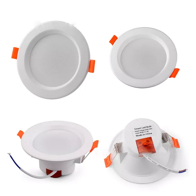 Tuya Smart Home WiFi LED النازل وأضواء كاشفة تدعم التحكم الصوتي والعن بعد ملحقات المنزل الذكي