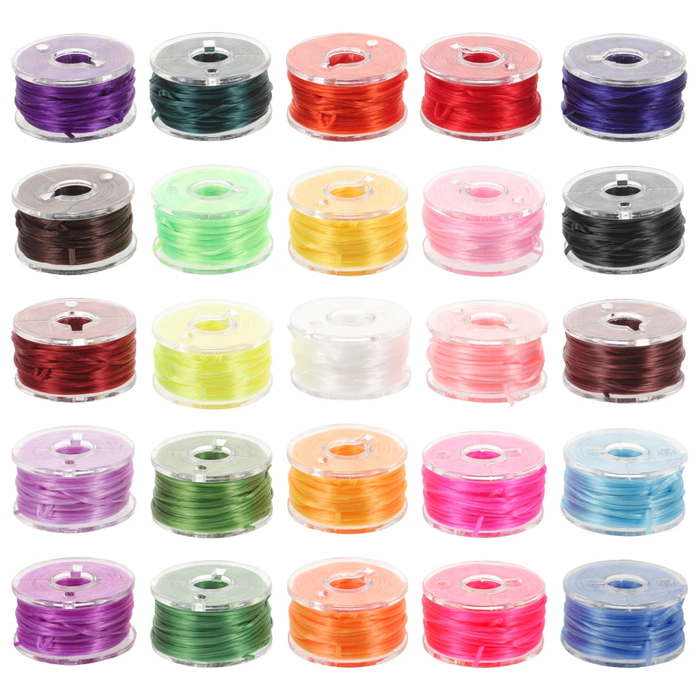 

25 Beads Kits Elastic Cord for String For Bracelets Bracelet Necklace DIY Jewelry Making Supplies Hand Chain Accessories
