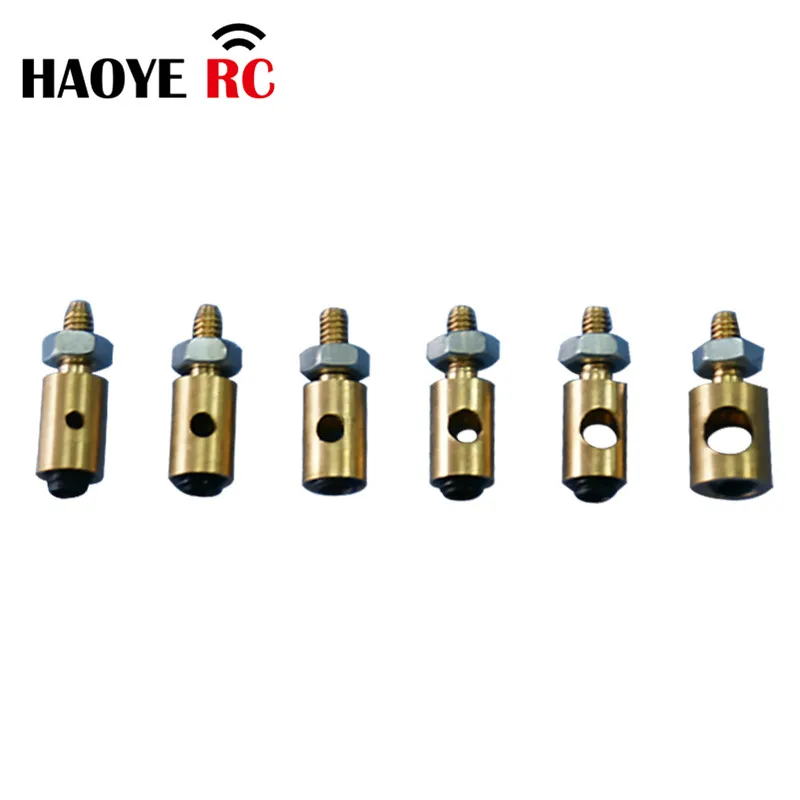 Haoye 10 Pcs Copper Pushrod Linkage PRC Stopper Servo Connectors Adjustable Easy Diameter For Rc Helicopter Airplane Accessories