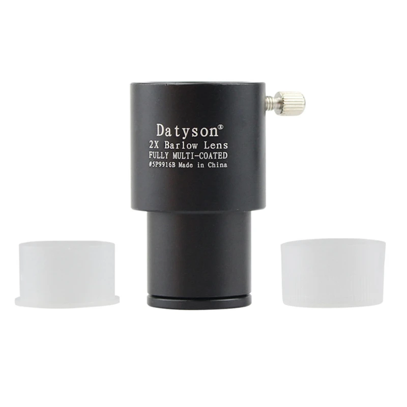 

Datyson Astronomical Telescope Accessories 0.965 Inches 2X Multiplier Barlow Lens All Metal Optical Glass