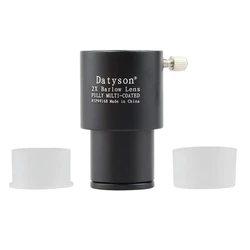 Datyson Astronomical Telescope Accessories 0.965 Inches 2X Multiplier Barlow Lens All Metal Optical Glass