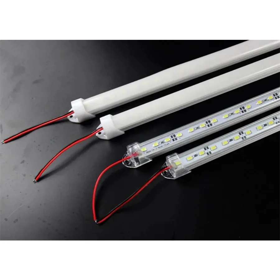 

LED Hard Strip 50pcs 1m DC12V Led Strip Bar Light 5630 SMD With U Shape Aluminium Alloy Shell Of Clear/Milky Cover