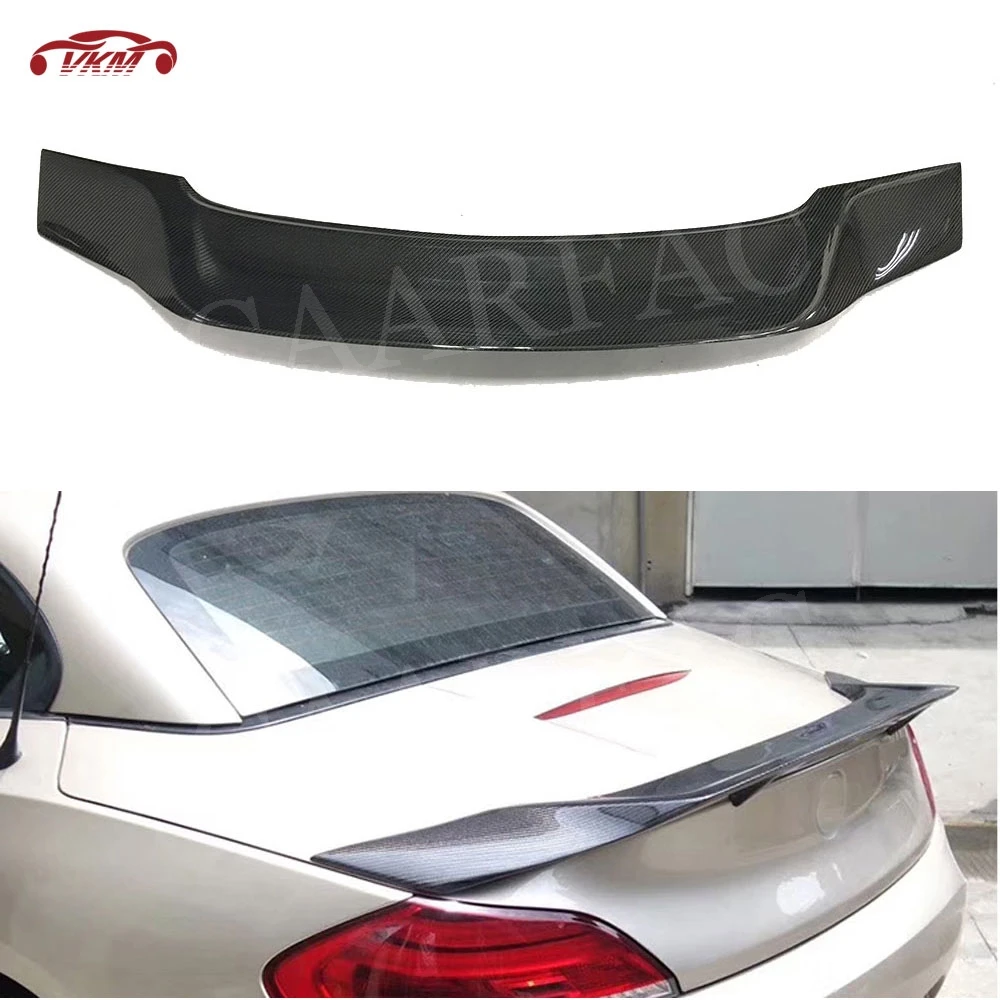 

Carbon Fiber Car Accessorise Rear Trunk Lip Spoiler For BMW Z4 E89 2009-2014 R Style Trim Sticker Car Boot External Decoration