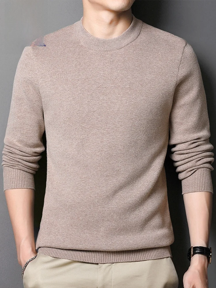 

Мужской вязаный шерстяной свитер Lormen, круглый, повседневный, теплый, зимний, Новое поступление, 2025 год, удобный трикотаж, основа irt для мужчин