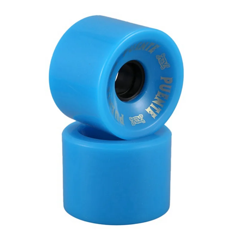 AED2-PUENTE 4 قطعة عجلات لوح التزلج كروزر عجلات PU عجلات طويلة مع محامل ABCE-9