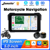 5 inch Motorcycle GPS Navigation Wireless Carplay Android Auto IP67 Waterproof Portable IPS Screen Dual Bluetooth Moto Monitor