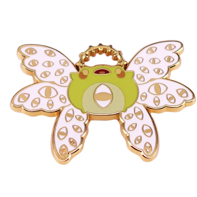 A3124 Funny Cartoon Angel Frog Lapel Pins for Backpack Enamel Pin Brooch for Clothes Metal Badges Jewelry Accessories Gifts