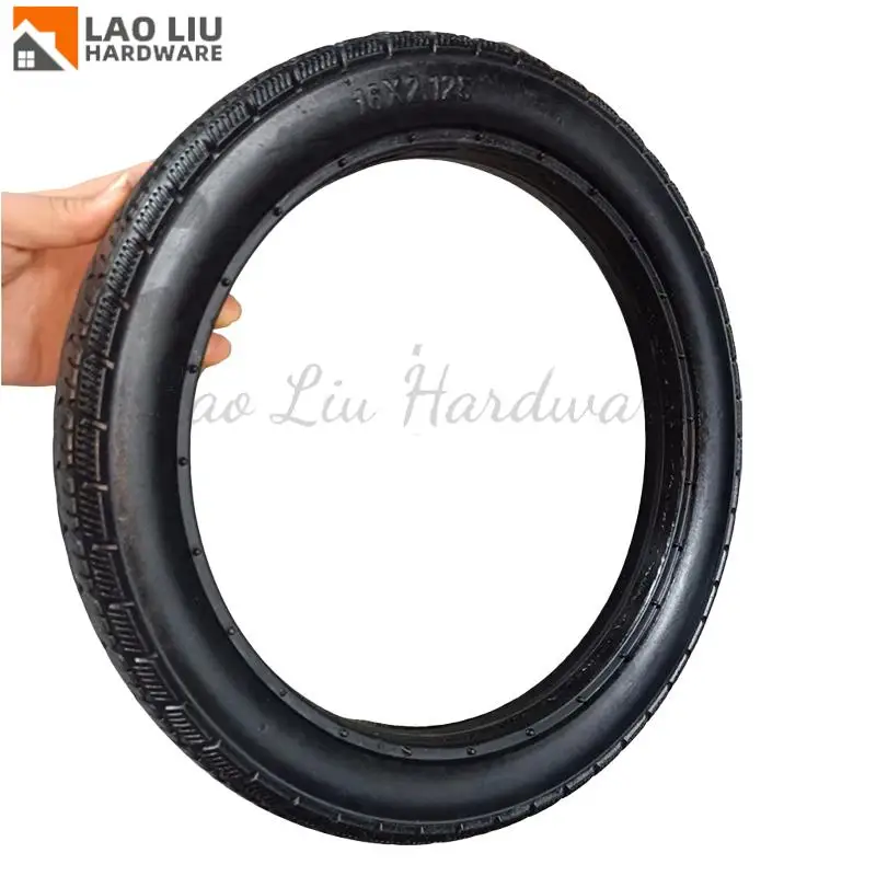 Pneumatici pieni, pneumatici non gonfiabili, 16 pollici, accessori per veicoli elettrici 16x2.125