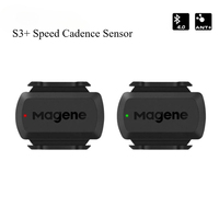 Magene S3+ Speed Cadence Sensor ANT+ Bluetooth Computer Speedmeter for Garmin iGPSPORT Bryton Dual Sensor Bike Computer ZWIFT