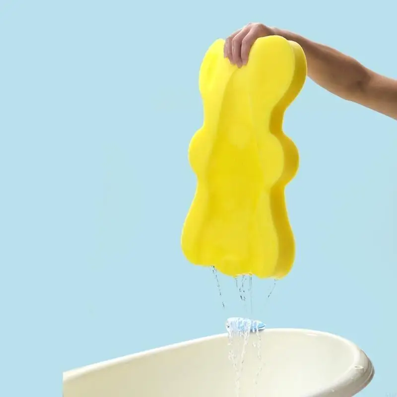 54DF Noworodki Mata do kąpieli dla dzieci Zabawa i bezpieczeństwo Podkładka prysznic Poduszka Gąbka do wanny zapewniająca