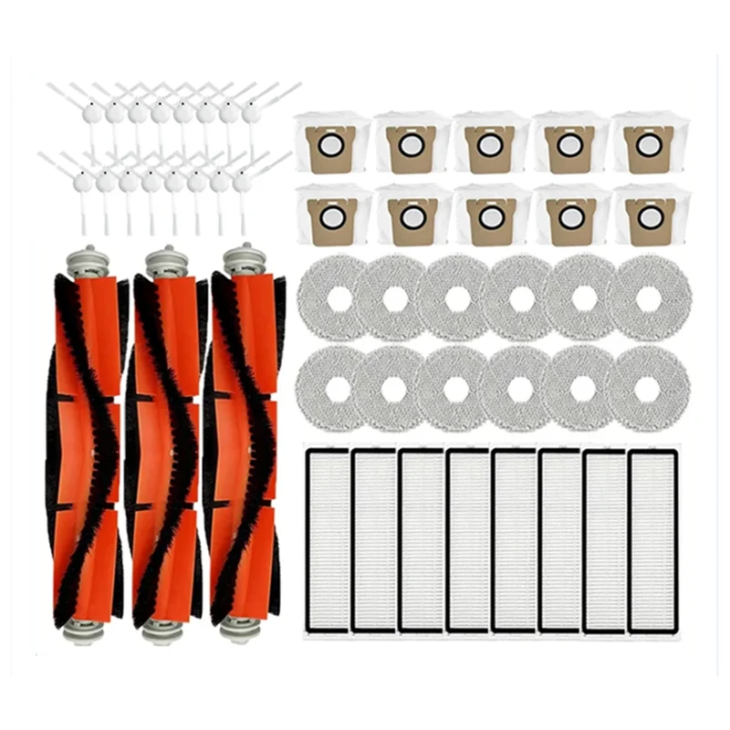 

AA81-Main Side Brush Hepa Filter Mop Dust Bag For XIAOMI Mijia Omni 1S B101CN B116 X10+ Accessories Dreame L10S Ultra/S10 Pro