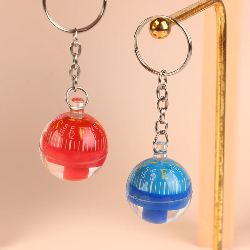 Round Shape Small Mini Survival Compasses For Outdoor Camping Hiking Travel Precision Dial EDC Ball Keychain