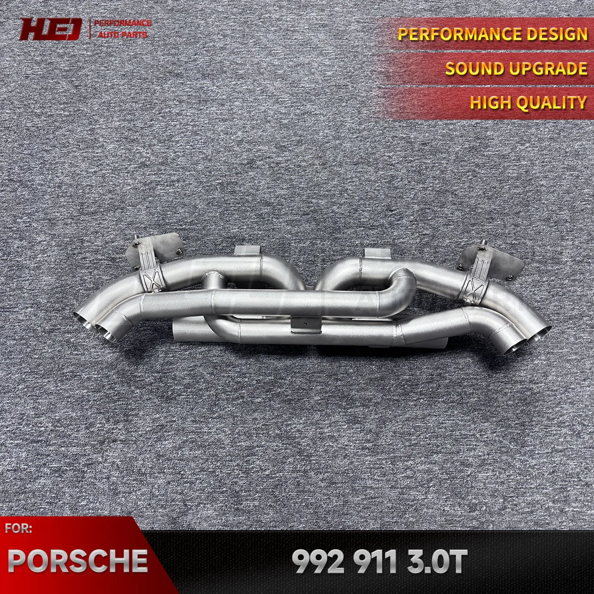 

Stainless Steel Exhaust System for Porsche 911 992 Cayenne 9YA with Valve Control for Better Sound and Performance