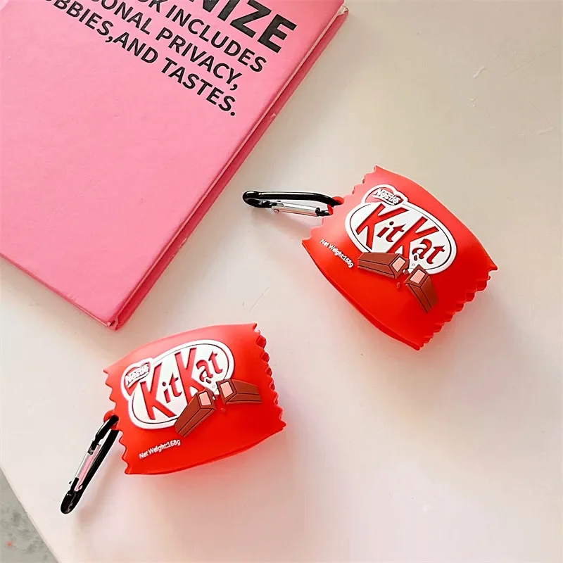 Cute chocolate box high quality Silicone earphone case for Samsung Galaxy Buds FE/Buds Live/Buds2/Buds 2 pro/Buds Pro with Hook