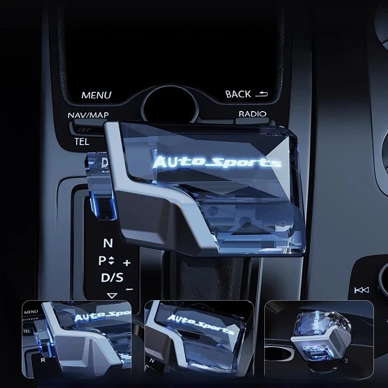 

For ​​KIA K5/K3/Sportage/Sorento/KX5/KX7 Crystal Gear Shift Knob – Universal LED Illuminated Shifter 4-Mode RGB Lighting