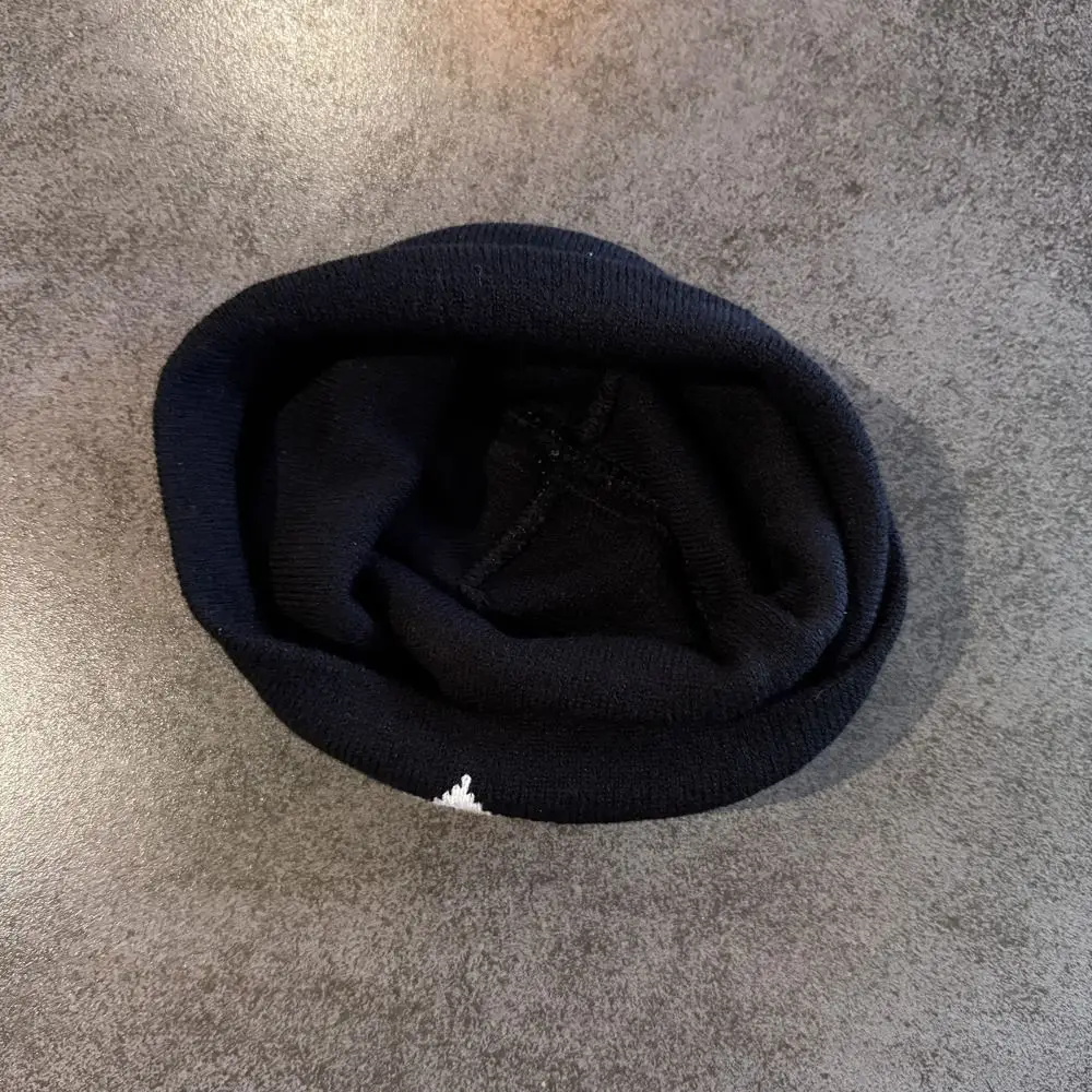 Printed Pattern Printed Pin Beanie High Elasticity Acrylic Yarn Demon Face Hat Winter Warmth Flat Design Hip Hop Knit Cap