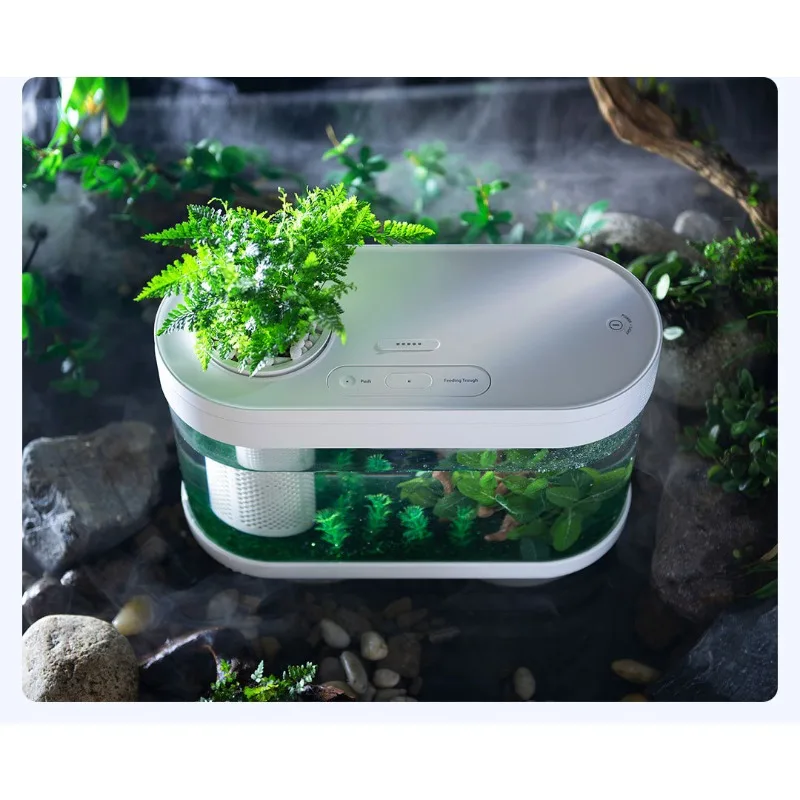 Smart Fish Tank Amphibious Ecological Advanced Aquarium Pro WiFi Box C180 Automatic Feeder RGB Light for Mijia MiHome App