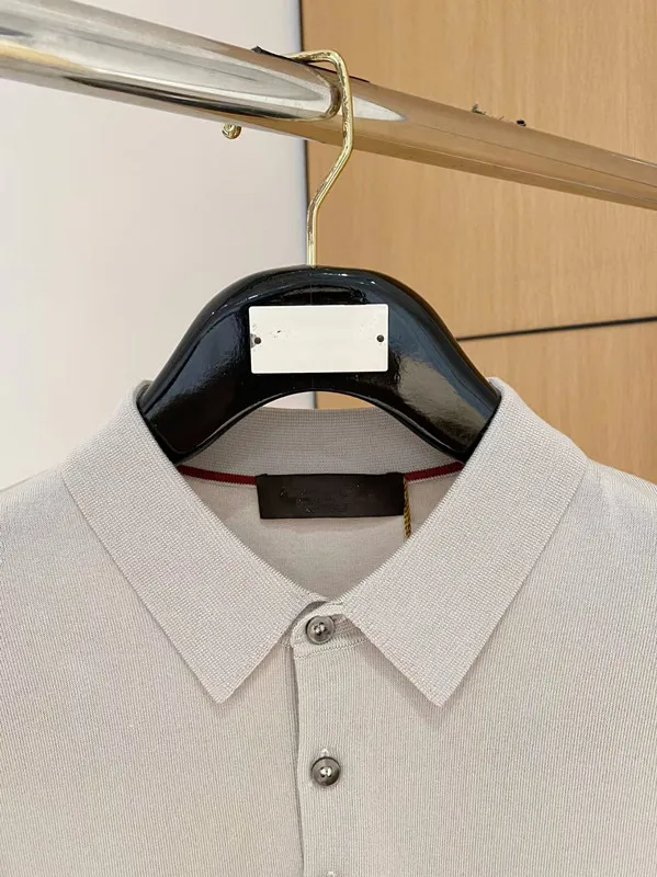 

Italian LP 25aw old money style lapel knitted polo shirt