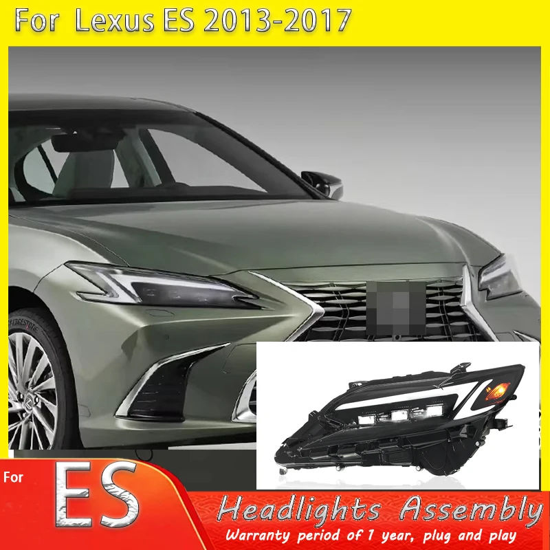 

Автомобильные фары для Lexus ES 2013-2017, аксессуары ES200 ES250 ES300, светодиодные фары, модифицированные DRL, указатель поворота в сборе