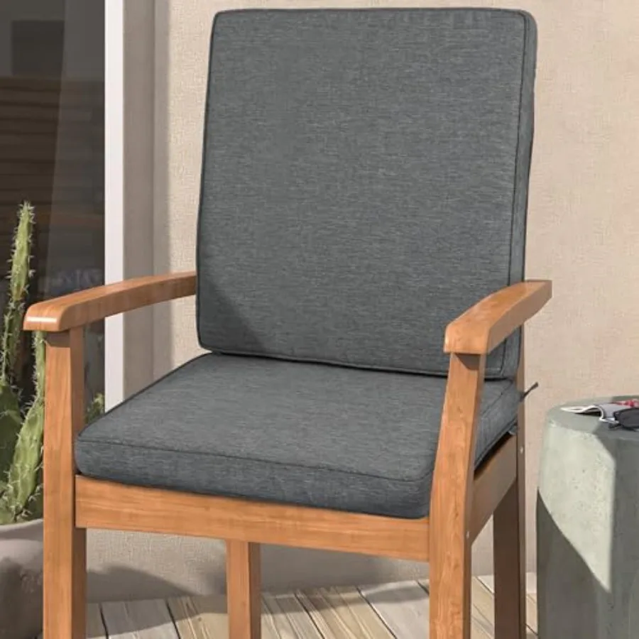 

Подушка для квадратного углового стула Magpie Fabrics для улицы и дома с высокой спинкой, ручкой и завязками, водонепроницаемая, для дома, сада, балкона, патио