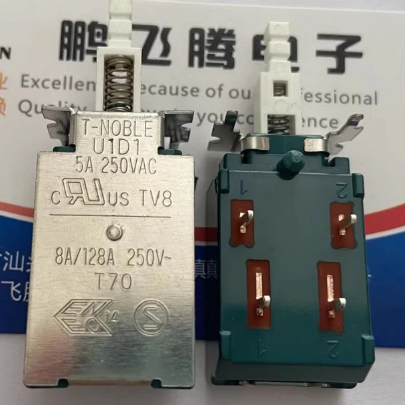 

（New）1pcs/lot 100% original genuine Switch:U1D1 amplifier power self-locking switch with 4-pin lock TV-8 TV button