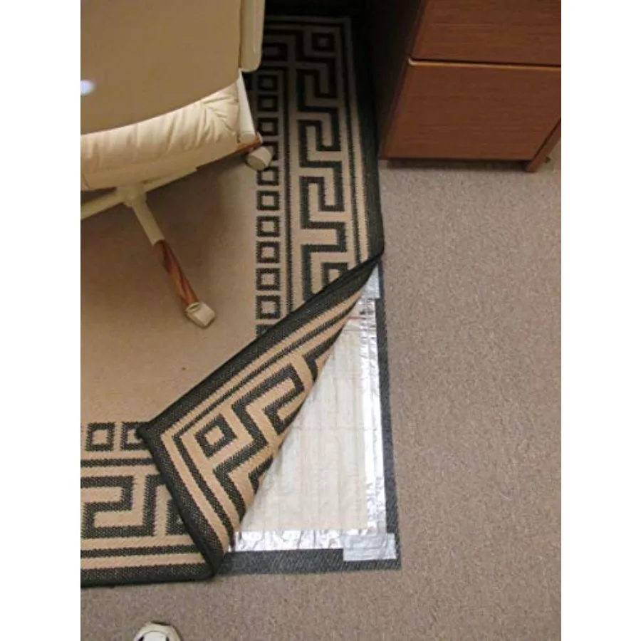 

170W Under Rug Space Heater 4'10 x 2'10 Black Energy-Efficient Portable Heating Pad for Cold Floors