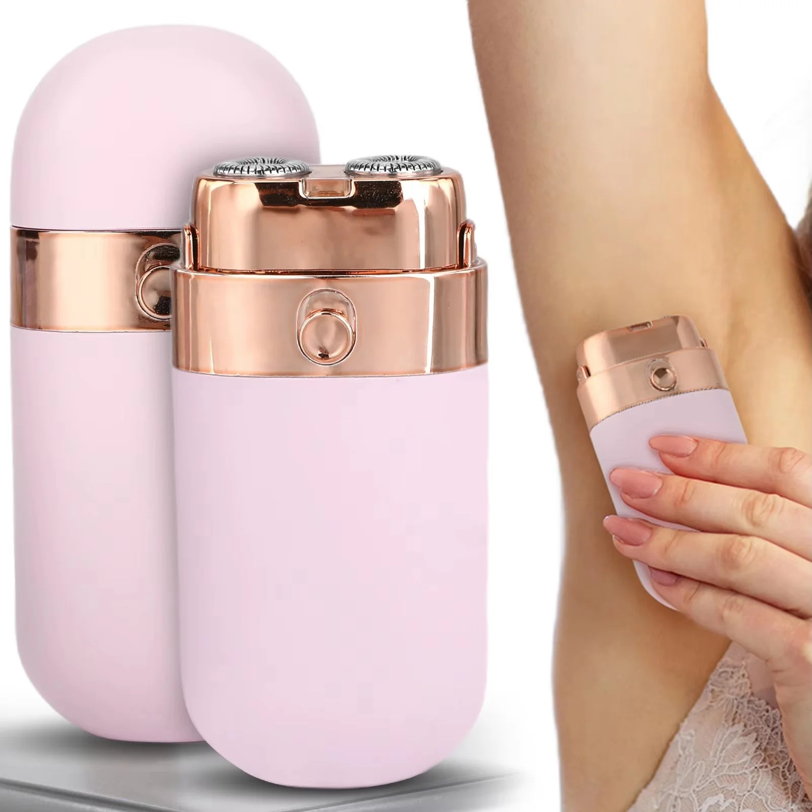 

Mini Electric Shaver for Women Bikini Trimmer Body Epilator Portable Facial Hair Remover for Ladies Body Underarms Legs