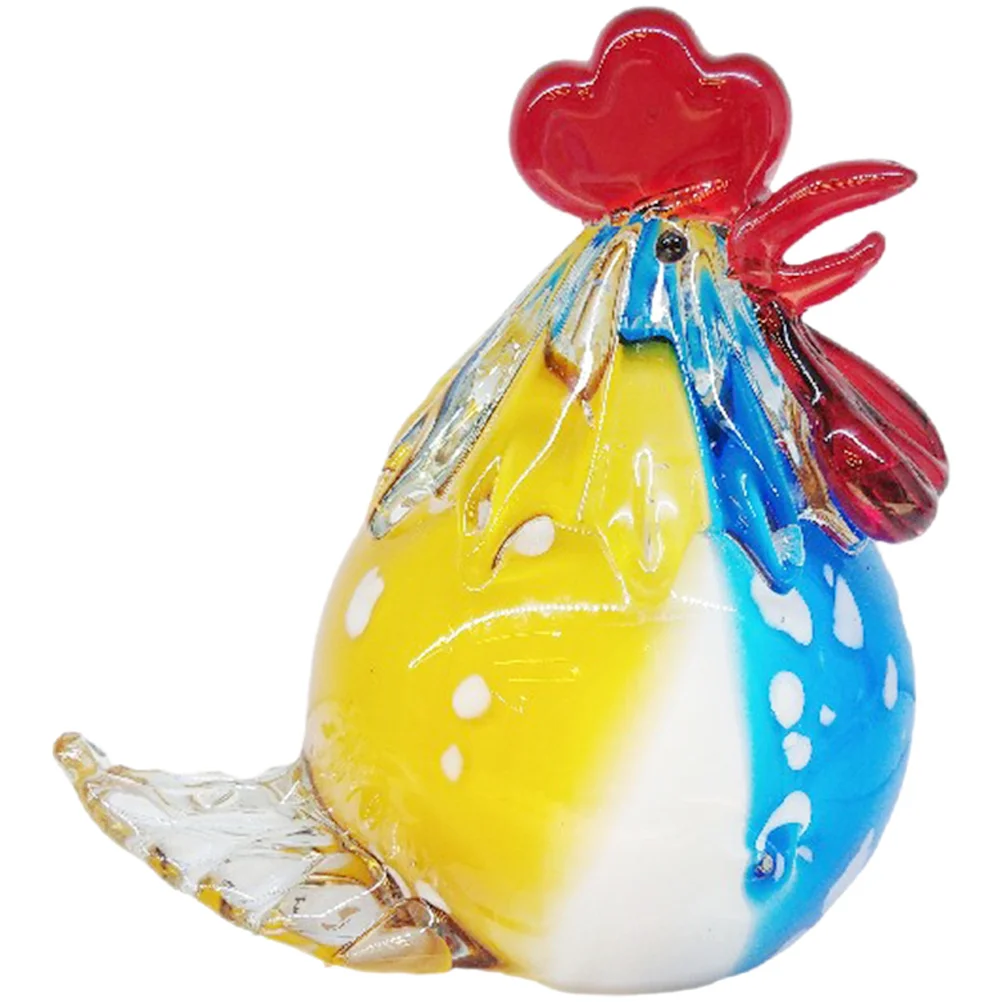 

Desktop Chicken Ornament Attractive Detailed Design Perfect for Christmas Mother's Day Gifts Crystal Glass Chicken