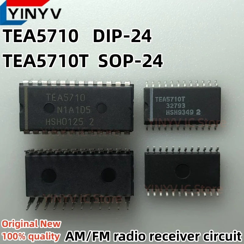 1Pcs/LOT TEA5710T SOP-24 TEA5710 DIP-24 AM/FM radio receiver circuit Chipset Original New 100% Quality