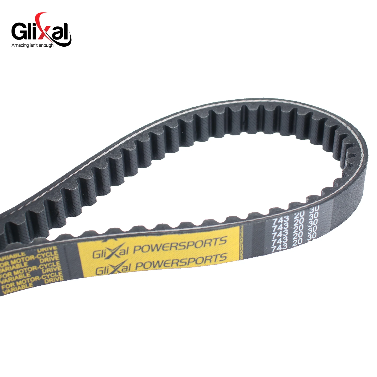 Glixal GY6 125cc 150cc 743-20-30 CVT Drive Belt for Chinese Scooter Moped ATV Go-kart 152QMI 157QMJ Engine 743 20 30