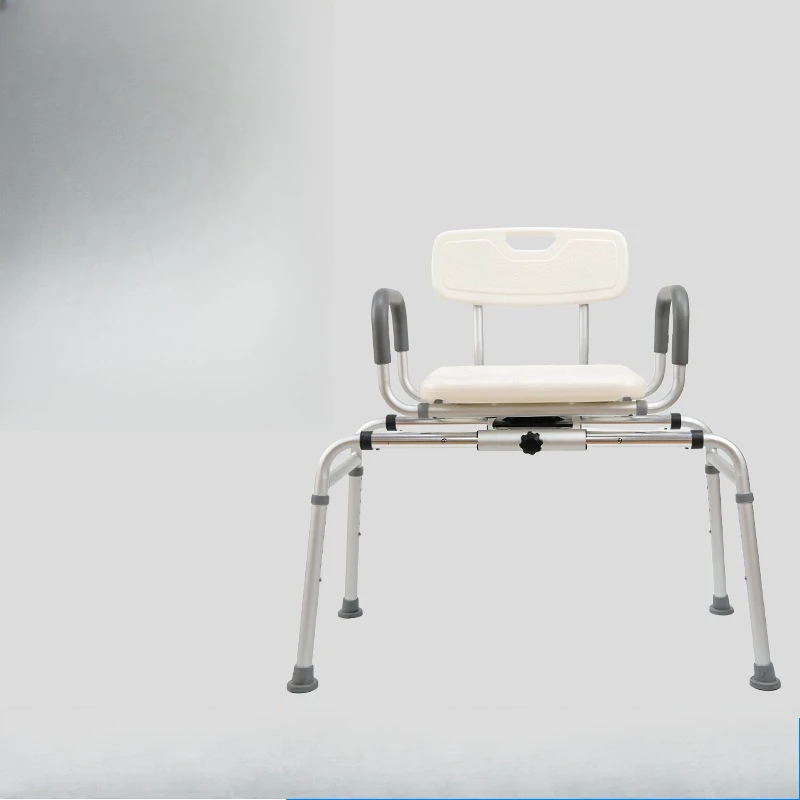 Multi  gear adjustable shower stool for pregnant women, senior  friendly rotatable bath chair, thickened non  slip seat cushion