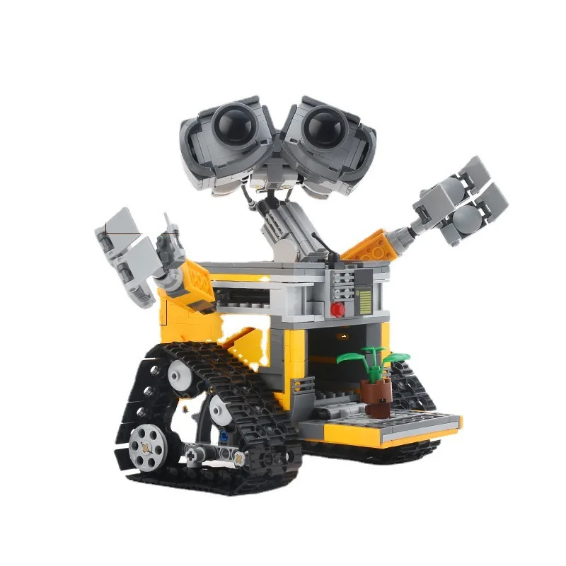 Robot Mobilization Is Compatible With Lego Puzzle Building Blocks Children\'S Toys Wall-E Assembly Building Block Model Toy Gifts