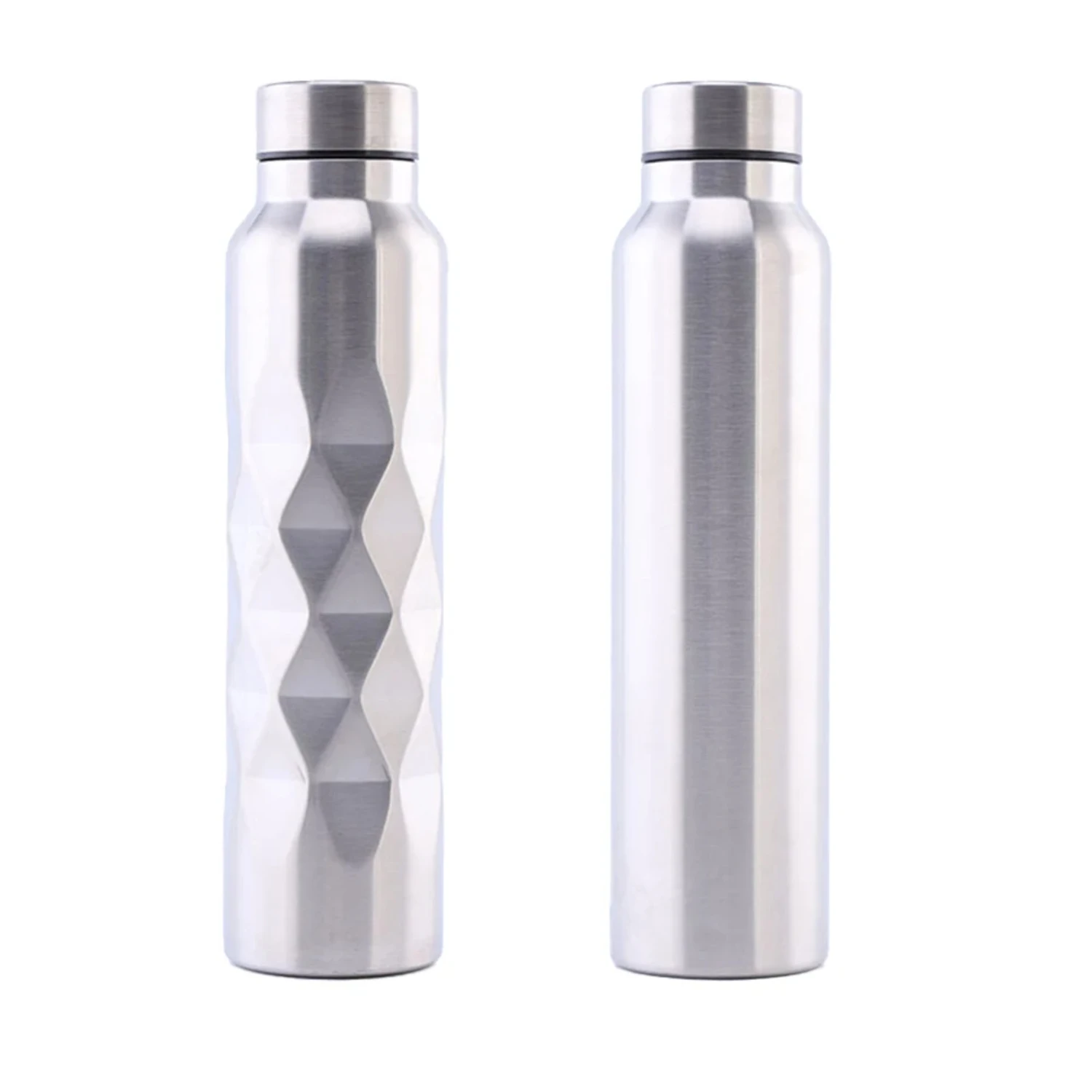 1000ml Stainless Steel Sport Water Bottle Single-layer Rugged Water Cup Metal Flask Drinkware Camping Sports Gym