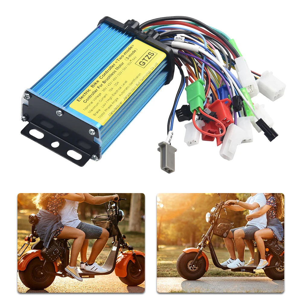 36V48V 600W 800W Brushless DC Motor Controller 6-tube For Electric Scooter Bicycle Intelligent Dual-mode Brushless Controller