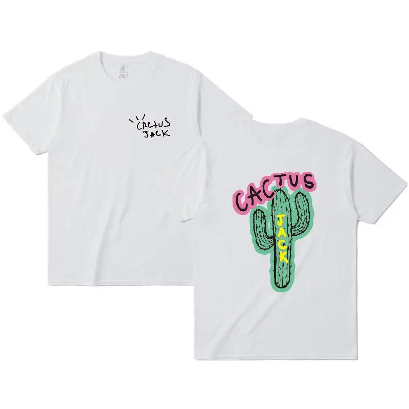 cactus jack luxury Men Cotton T Shirt Hip Hop Men Women Print Couple Lovers Harajuku T-Shirts CACTUS t shirt S-3XL