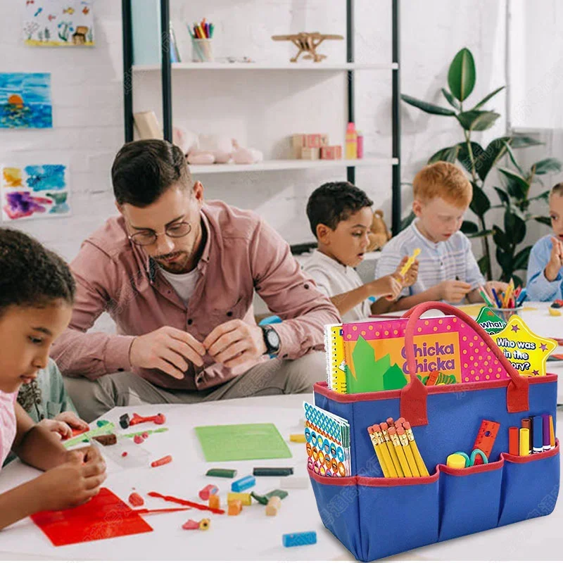 Draagbare Grote Capaciteit Etui Student Schooltas Leraar Briefpapier Opbergtas Moeder Draagtas Draagtas Boodschappentas Boodschappentas Reistassen