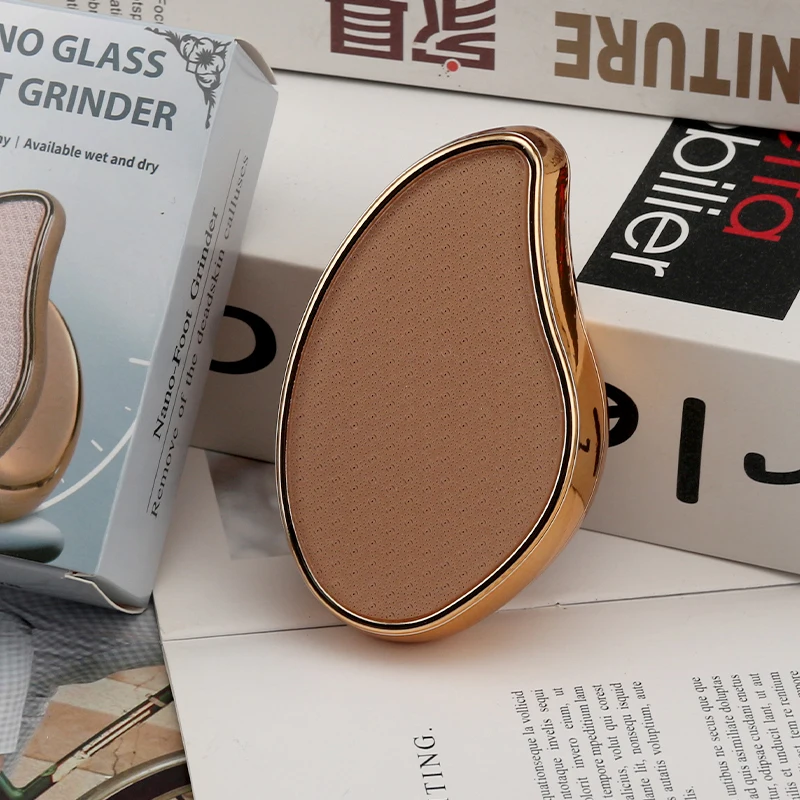 

Нано-стеклянная пилка для ног, скраб для удаления омертвевшей кожи и мозолей, подходит для сухого и влажного использования, профессиональный педикюрный инструмент для домашнего использования.