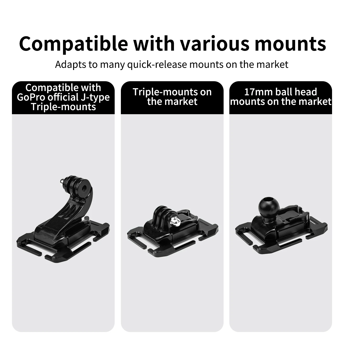 Taktische Outdoor-Kamerahalterung mit Schnalle und Haken für GoPro 13 12 DJI Insta360, Passend für 25-32mm Gurtband für MOLLE-Weste und Rucksack – Detail 11