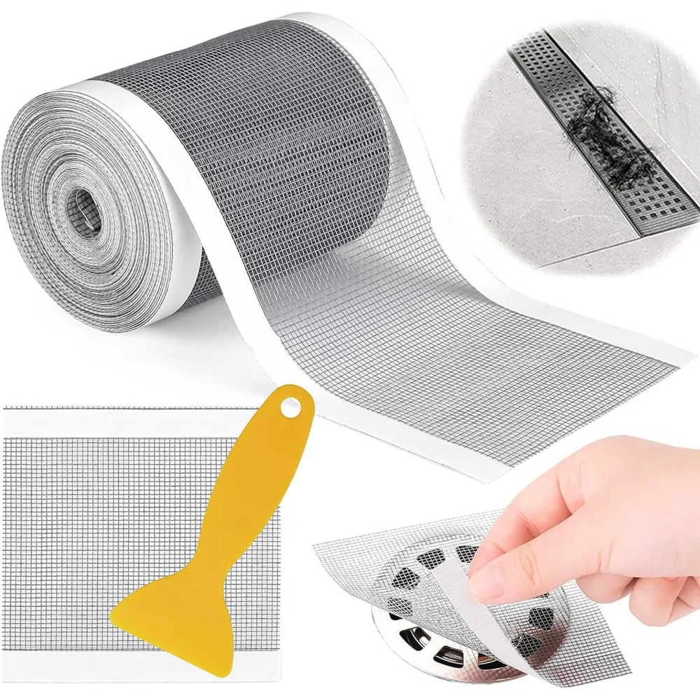 1set Creative Bathroom Filter Stickers, Shower Drain Hair Catchers,Bathroom Floor Drain Filter,Bathroom Accessories.