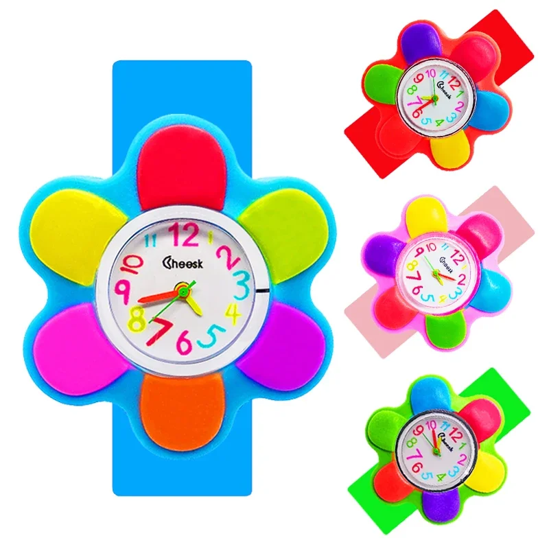 Nuovi arrivi orologio per bambini giocattolo orologi per bambini regalo di compleanno per bambini fiore ravanello fragola pianta orologio al quarzo