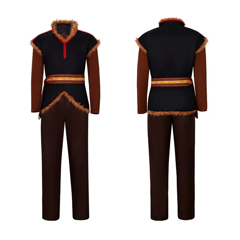 Kristoff Cosplay Costume Halloween Anime Outfit Men Stage Performance Roll Play Clothes Full Set The Prince Played The Costume